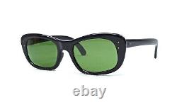 Nice 50s Cat Eye Sanglasses Vintage Original Italie Black Shades Very Rare