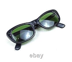 Nice 50s Cat Eye Sanglasses Vintage Original Italie Black Shades Very Rare