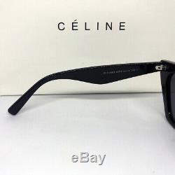 Nouveau Authentique Celine Edge CL 41468 / S Black Cat Eye Acétate Lunettes De Soleil Femmes