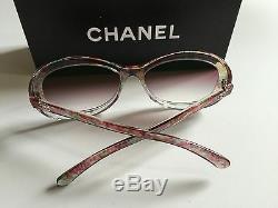 Nouveau Authentique Chanel Ch 5219 1313 57mm Résumé Arc Rose Lunettes De Soleil Dégradé