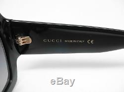 Nouveau Authentique Gucci Gg0053s 001 Noir Avec Gris Dégradé Gg 0053s Lunettes De Soleil