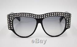 Nouveau Gucci Gg0144s Fabuleux Strass Noir Femmes Hot Sunglasses Livraison Gratuite