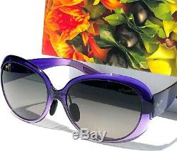 Nouveau Lunettes De Soleil Pour Femmes Gs436-28 Maui Jim Nahiku Violet Violet Polarisé Gris Grad