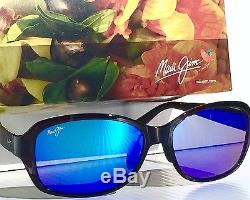 Nouveau Maui Jim Koki Beach Noir Tort W Polarisé Bleu Lunettes De Soleil Pour Femmes Mj433-11t