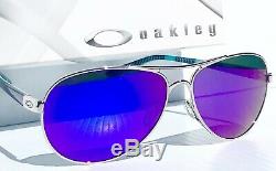Nouveau Oakley Aviator Feedback Chrome Polarise Galaxy Violet Femmes Sunglass 4079
