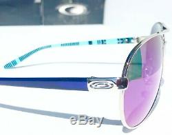 Nouveau Oakley Aviator Feedback Chrome Polarise Galaxy Violet Femmes Sunglass 4079
