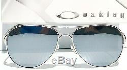 Nouveau Oakley Caveat Argent Polarise Chrome Aviator Sunglass Mirror Femmes 4054