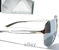 Nouveau Oakley Caveat Argent Polarise Chrome Aviator Sunglass Mirror Femmes 4054