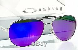 Nouveau Oakley Caveat Polarise Galaxy Violet Argent Aviator Femmes Sunglass 4054