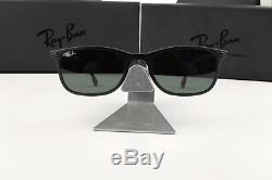 Nouveau Ray-ban Ray Wayfarer Noir Lunettes De Soleil Vertes Classiques Rb 4225 601s71