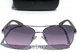 Nouvel Entraîneur Hc7077 Silver & Purple 58mm Aviateur Violet Lens Sunglass L1015