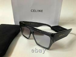 Nouvelles Lunettes De Soleil Celine Cl40030s Gray Acétate Square Rectangulaire 100% Authentique