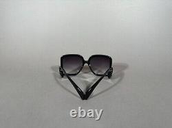 Nouvelles lunettes de soleil Gucci Gg 1326 carrées surdimensionnées noires avec verres marron 001! Expédition aujourd'hui
