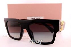 Nouvelles lunettes de soleil Miu Miu MU 10WS 1AB 5D1 Noir/Gris dégradé pour femmes