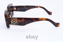 Nouvelles lunettes de soleil authentiques de créateur Loewe Lw 40101i 52e Havana Gold montures 46-22