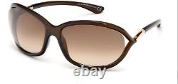 Nouvelles lunettes de soleil pour femmes Tom Ford Jennifer TF0008 692 Marron / Miroir Marron 61 mm