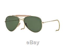 Occhiali Da Sole Ray Ban Oro Aviator Goccia Rb3030 Outdoorsman Verde G15 L0216