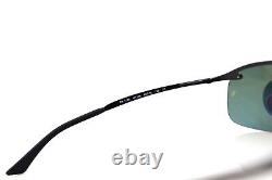 Polarisée Nouveau Ray-ban Active Lunettes De Vie Mat Black Black Sunglasses Rb3183 W3339