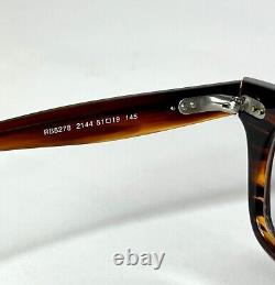 Ray-ban Eyeglass Acetate Frames Havana Brown 145-51.mm Demo Lenses Italie Nouveau