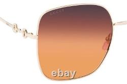 SOLDE ! Nouvelles lunettes de soleil Gucci GG0879S 004 pour femmes, carrées et surdimensionnées.