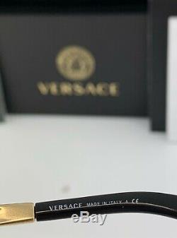 Versace Glam Ve2161 Lunettes De Soleil 1002/87 Or Gris Verres Neuf