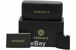 Versace Unisexe Squared Baroque Lunettes De Soleil Ve2207q 100287 Or Noir / Gris Lens