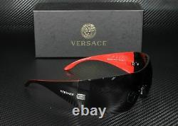 Versace Ve2054 100187 Gunmetal Verre Gris Femmes Lunettes De Soleil Carrées 41mm