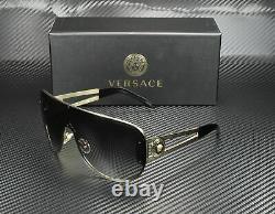 Versace Ve2166 12528g Pale Gold Gris Gradient 41 MM Lunettes De Soleil Pour Femmes
