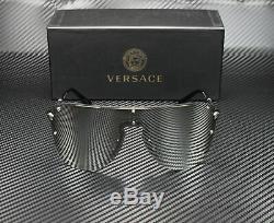 Versace Ve2180 10006g Argent Gris Clair Miroir Argent 44 MM Lunettes De Soleil Femme