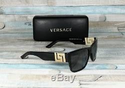 Versace Ve4296-gb1 / 81 Noir Gris Polarisants 59 MM Lunettes De Soleil Pour Hommes