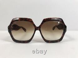 Vtg Style 1990 Sultry Large Sanglass Brown Square Forme Grand Objectif 227